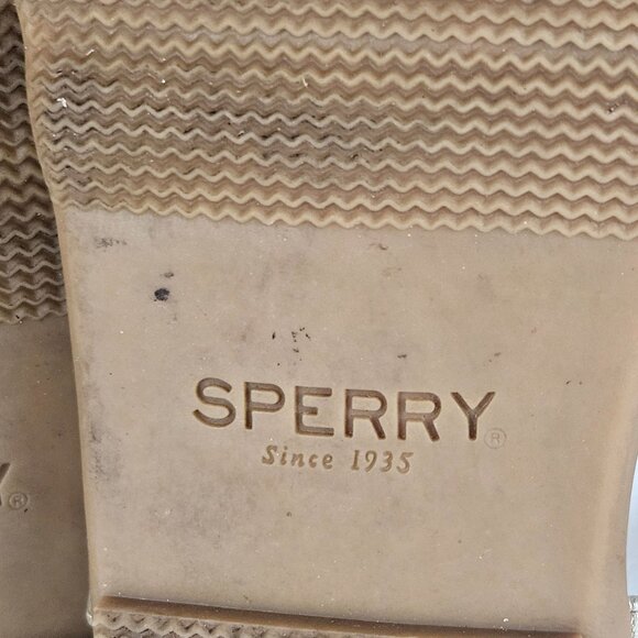 Sperry Sandals Womens Size 7M Gold Metallic T Strap Adjustable Strap Flats - Picture 2 of 10